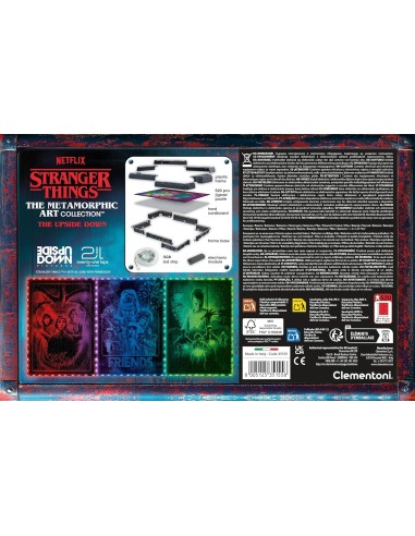 GIOCHI DI SOCIETA'E PUZZLE: vendita online CLEMENTONI, STRANGER THINGS, METAMORPHIC ART COLLECTION, THE UPSIDE DOWN, QUADRO I...