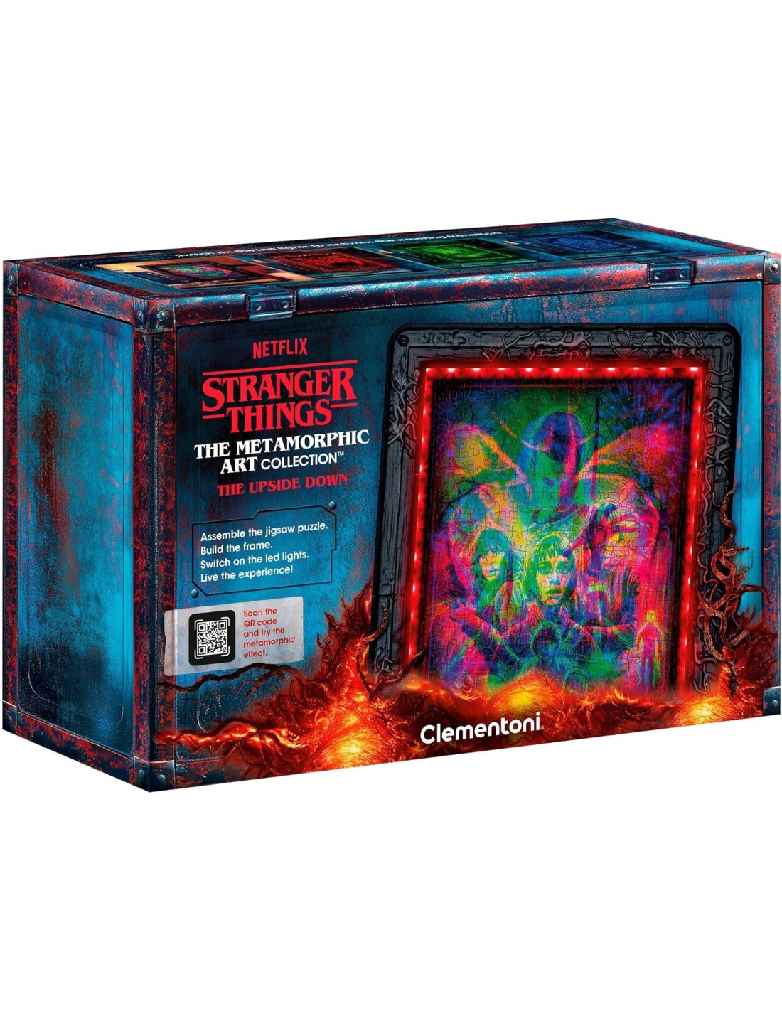 GIOCHI DI SOCIETA'E PUZZLE: vendita online CLEMENTONI, STRANGER THINGS, METAMORPHIC ART COLLECTION, THE UPSIDE DOWN, QUADRO I...