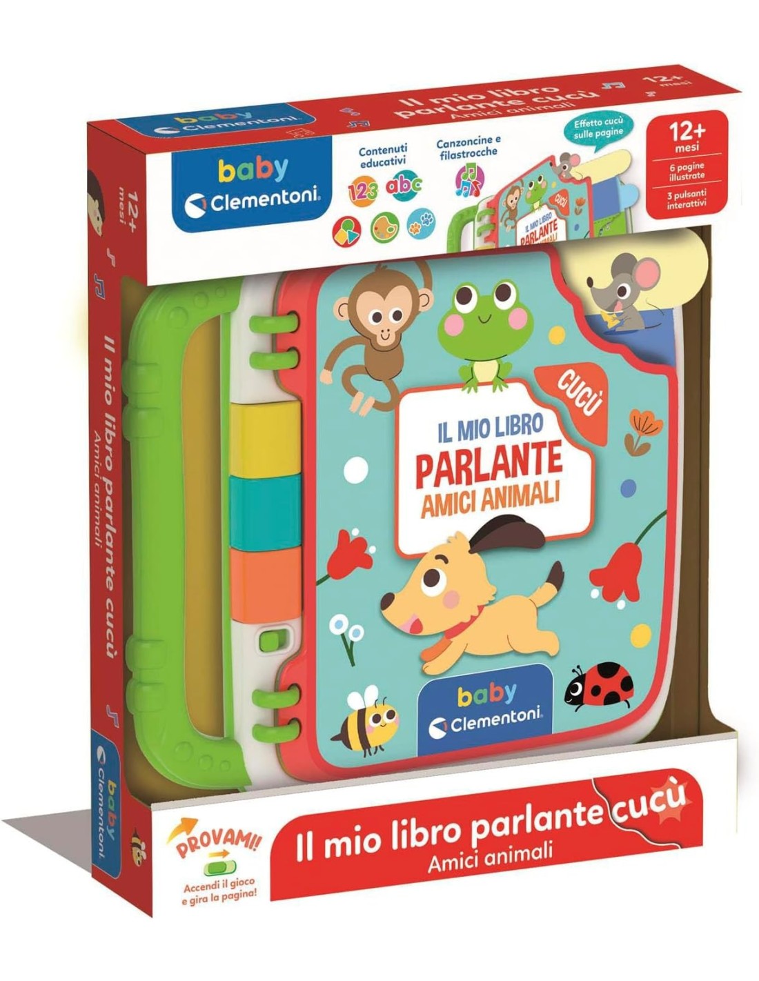 INFANZIA: vendita online CLEMENTONI, BABY, LIBRO PARLANTE, AMICI ANIMALI, GIOCO EDUCATIVO, 12+ MESI in offerta