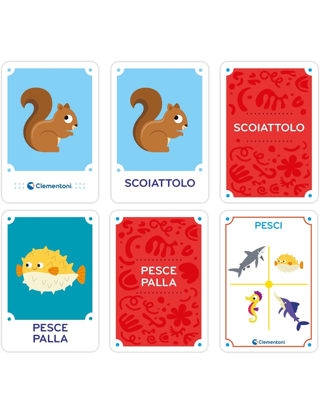 PRESCOLARI: vendita online CLEMENTONI SAPIENTINO REGNO DEGLI ANIMALI FLASHCARDS in offerta