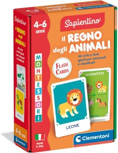PRESCOLARI: vendita online CLEMENTONI SAPIENTINO REGNO DEGLI ANIMALI FLASHCARDS in offerta
