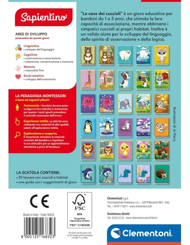 PRESCOLARI: vendita online CLEMENTONI, SAPIENTINO BABY MONTESSORI, LE CASE DEI CUCCIOLI, FLASHCARDS EDUCATIVE, 48 CARTE TATTI...