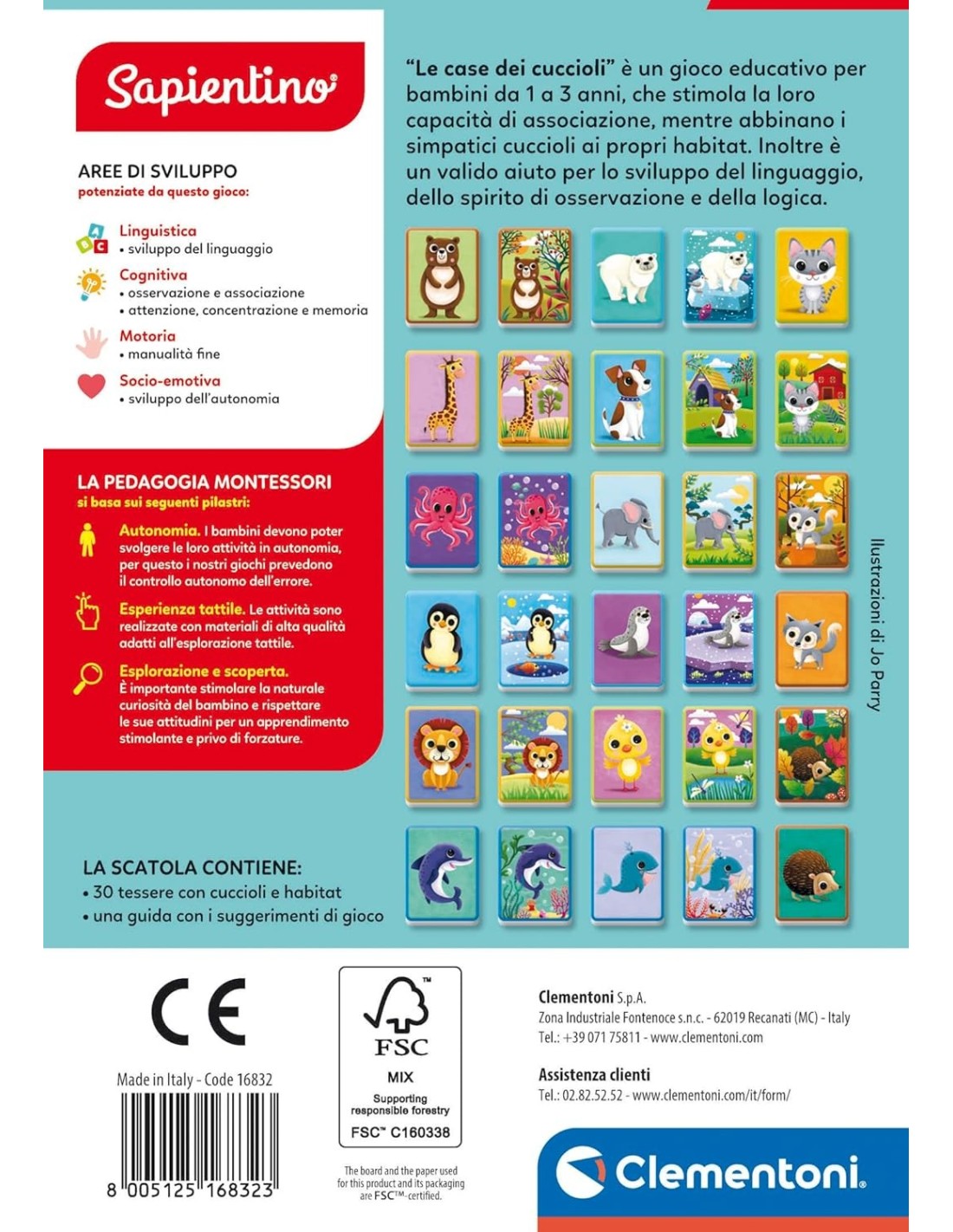 PRESCOLARI: vendita online CLEMENTONI, SAPIENTINO BABY MONTESSORI, LE CASE DEI CUCCIOLI, FLASHCARDS EDUCATIVE, 48 CARTE TATTI...