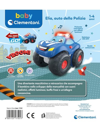 INFANZIA: vendita online BABY CLEMENTONI, ELIA AUTO DELLA POLIZIA, MACCHININA BAMBINO, 1-4 ANNI, GIOCO PRIMA INFANZIA, SUONI ...