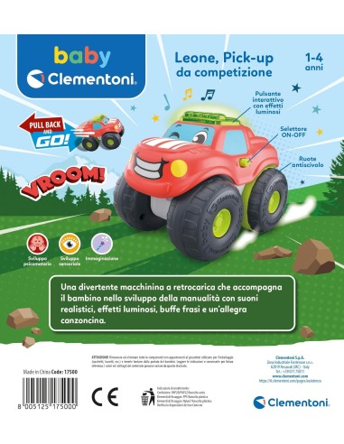 INFANZIA: vendita online BABY CLEMENTONI, LEONE PICK-UP, MACCHININA BAMBINO, 1-4 ANNI, GIOCO PRIMA INFANZIA, FUORISTRADA in o...
