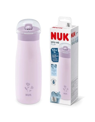 NUK Mini-Me Flip Tazza con Cannuccia 500 ml Lilac Flower – shopincasa.it