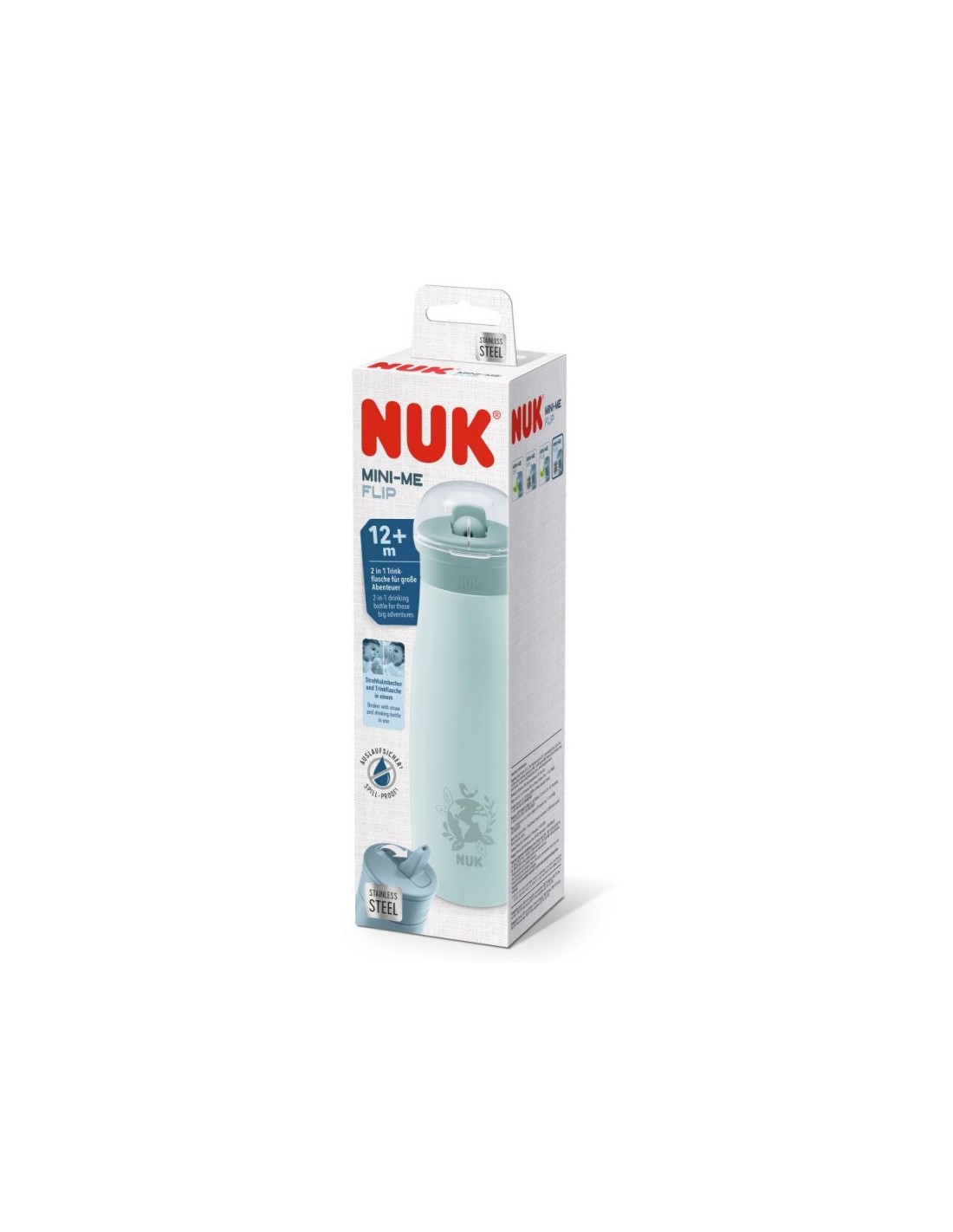 Borraccia NUK Mini-Me Flip Acciaio Inox Blu 500 ml – shopincasa.it