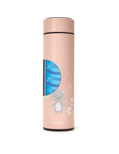 Nuvita Borraccia Termica in Acciaio con Termometro LED Powder Pink – shopincasa.it