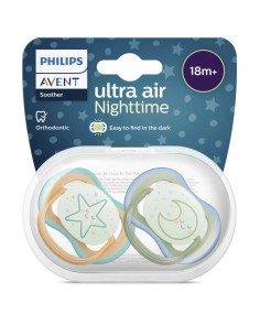 Philips Avent Ciuccio Ultra Air Night Star/Moon +18 mesi – 2 Pezzi | shopincasa.it 2