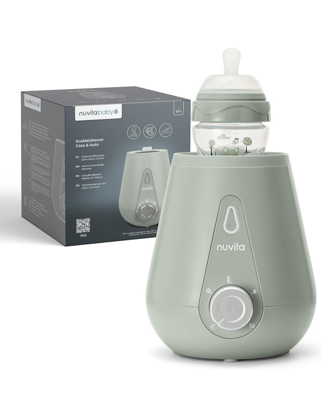 Nuvita 1165 - Scalda Biberon Portatile per Neonati | Scaldabiberon ...