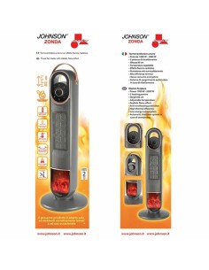 Johnson Zonda Termoventilatore a Torre con Effetto Fiamma – shopincasa.it