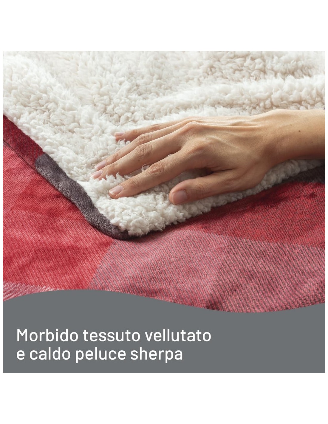 Imetec Adapto Velvet Tartan Plaid Riscaldabile 160x120 cm – shopincasa.it
