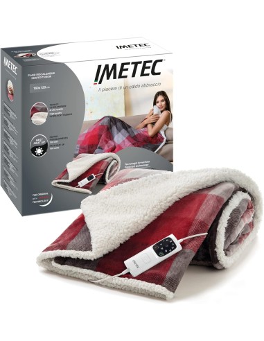Imetec Adapto Velvet Tartan Plaid Riscaldabile 160x120 cm – shopincasa.it