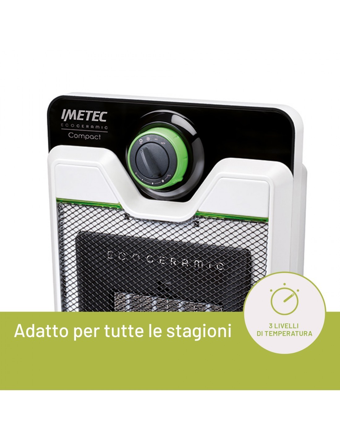 Imetec 4033 Eco Ceramic Stufa Elettrica 2000 W – shopincasa.it