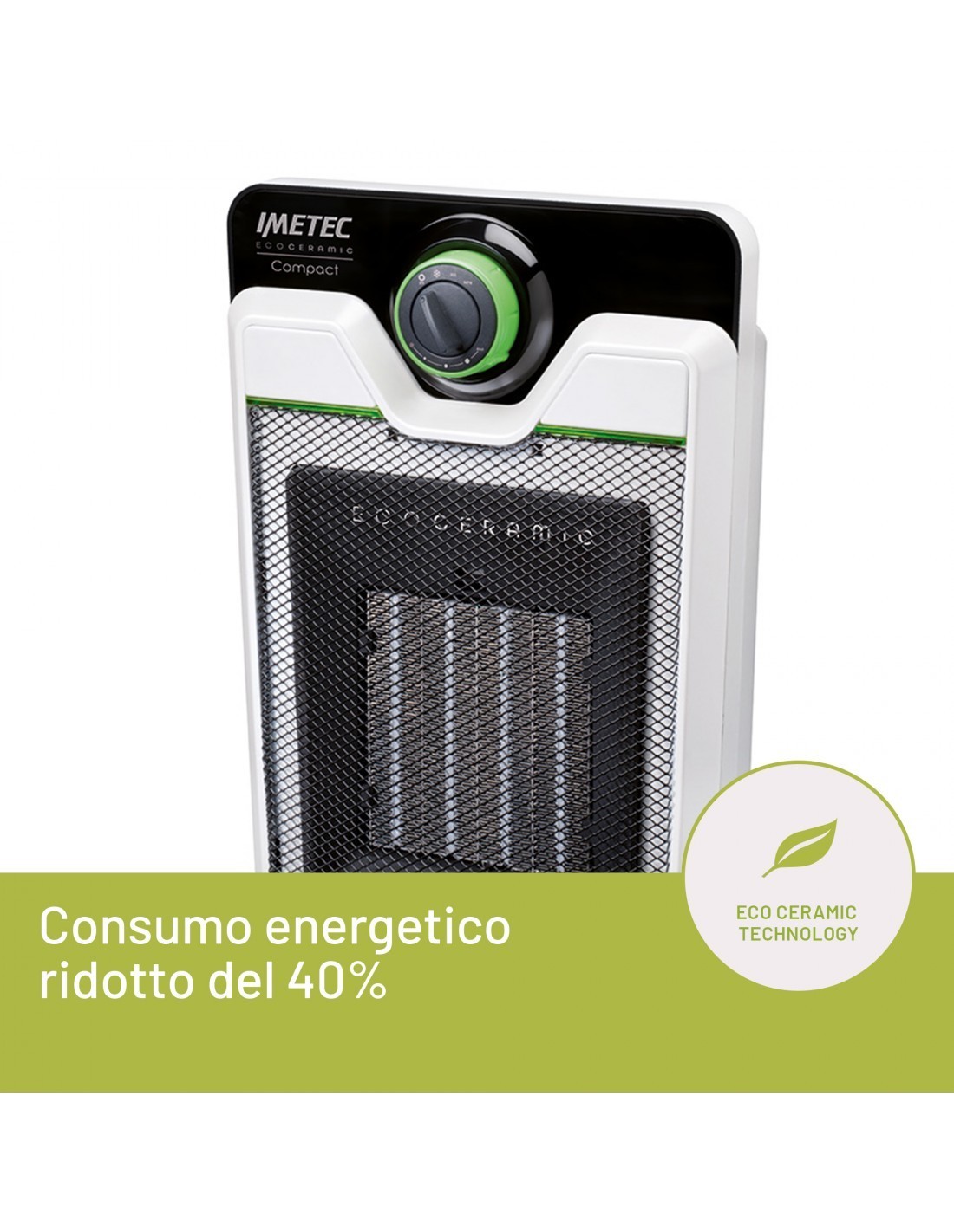 Imetec 4033 Eco Ceramic Stufa Elettrica 2000 W – shopincasa.it