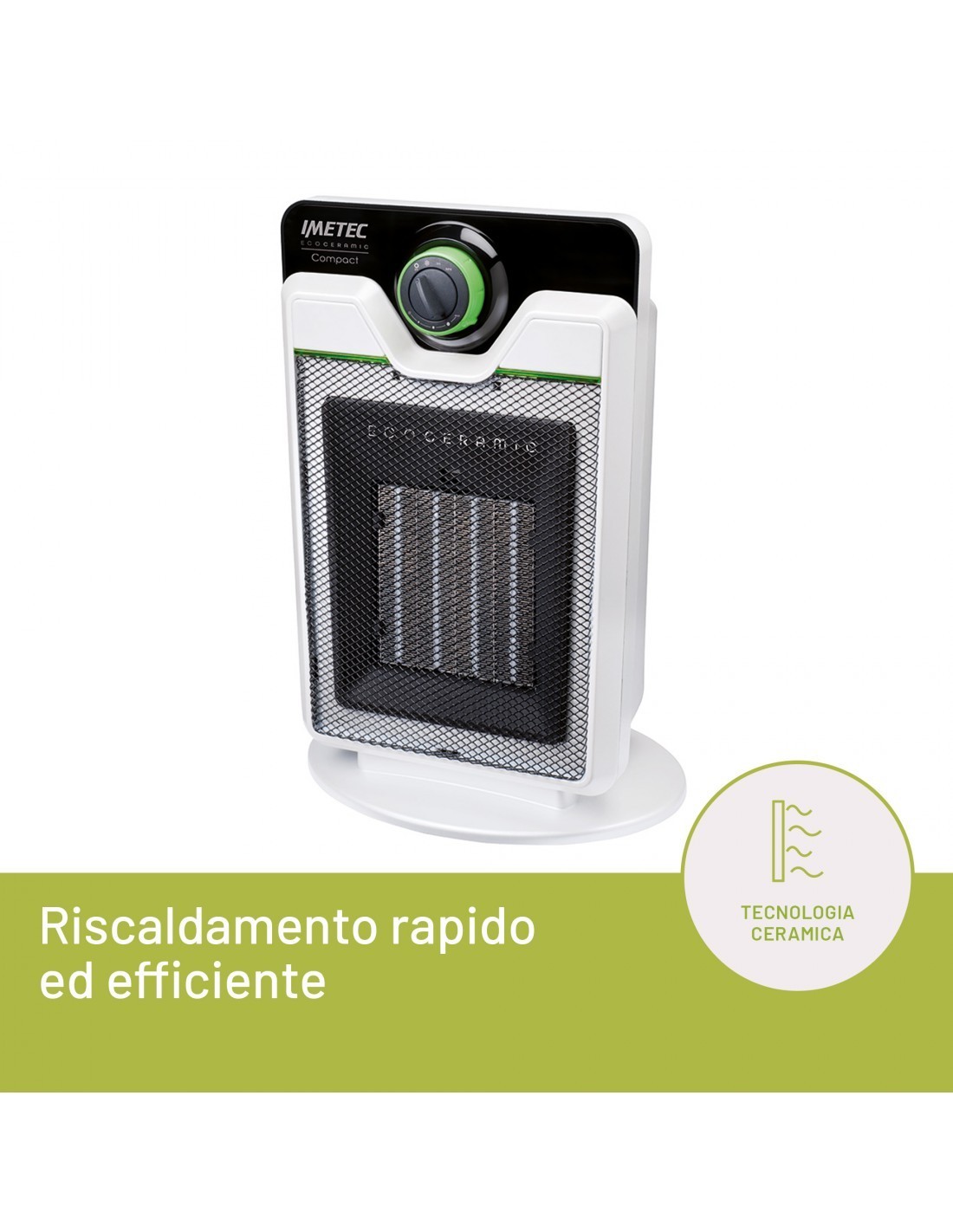 Imetec 4033 Eco Ceramic Stufa Elettrica 2000 W – shopincasa.it