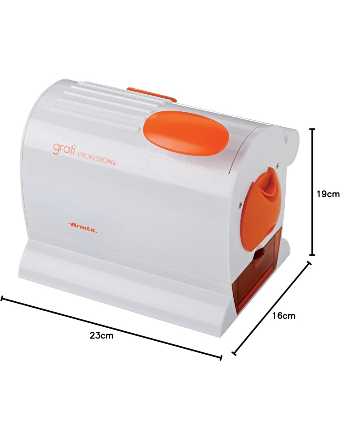 Gratì Professional Ariete – Grattugia elettrica con rullo inox e contenitore estraibile | Shop in Casa
