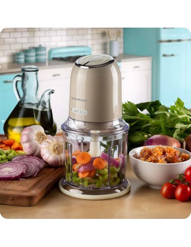 Tritatutto Ariete Vintage Beige – 400W, 2 velocità e lame inox | Shop in Casa