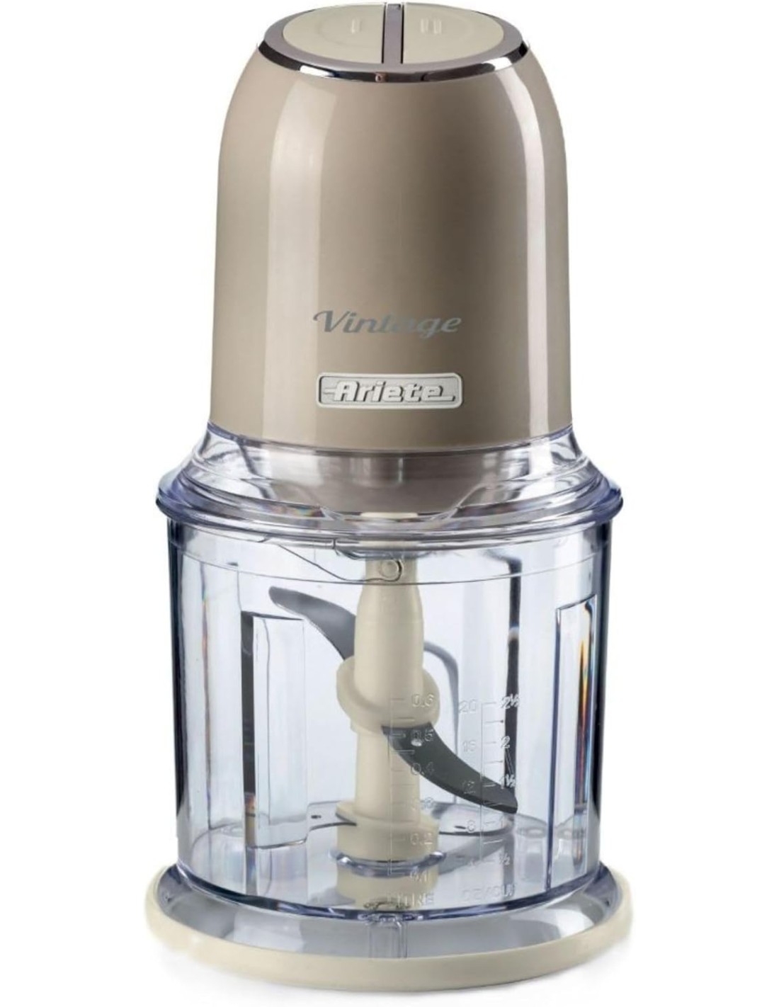 Tritatutto Ariete Vintage Beige – 400W, 2 velocità e lame inox | Shop in Casa