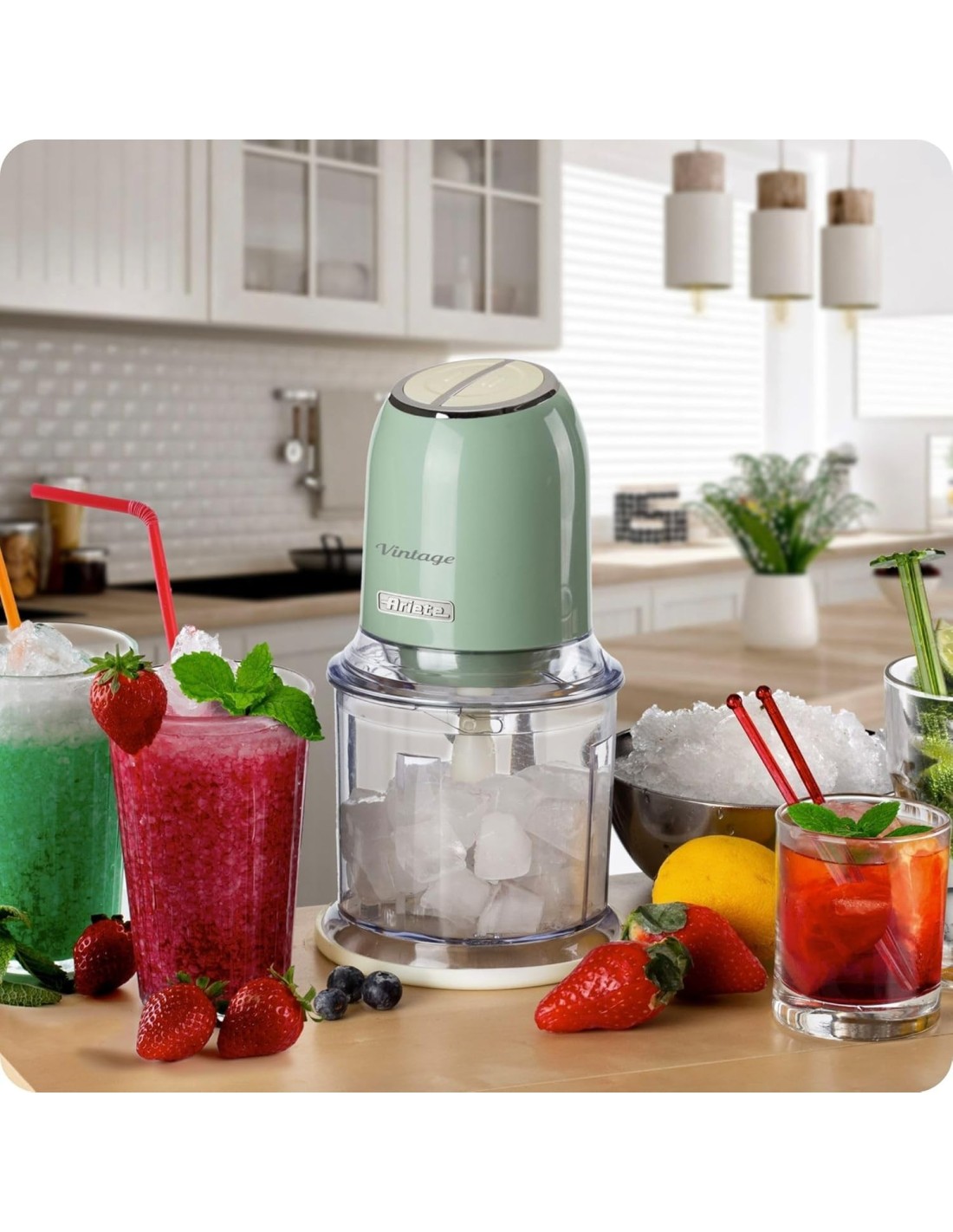 Tritatutto Ariete Vintage Verde – 400W, tazza 600ml, design retrò | Shop in Casa