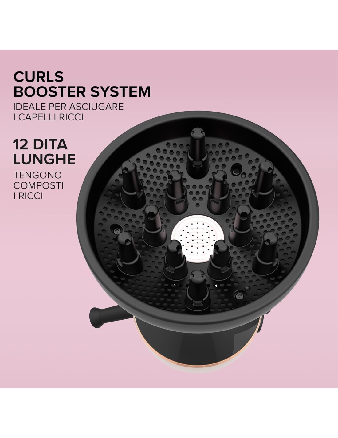 Imetec Curls Booster Asciugacapelli per Ricci con Tecnologia Ceramica – shopincasa.it