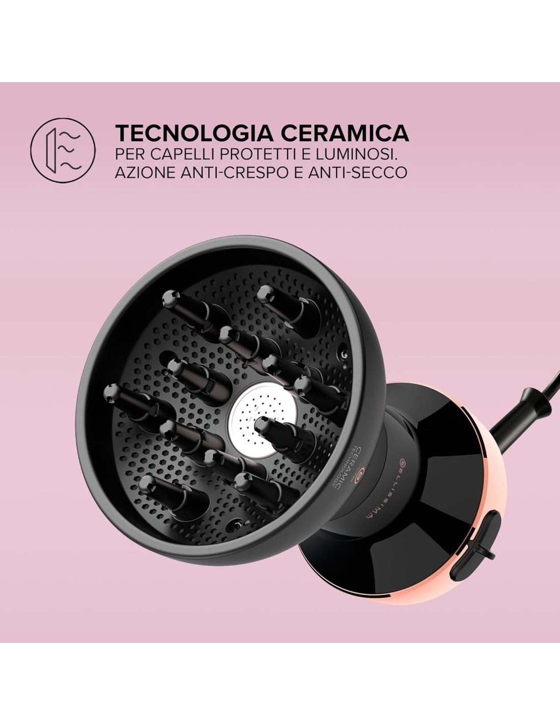 Imetec Curls Booster Asciugacapelli per Ricci con Tecnologia Ceramica – shopincasa.it