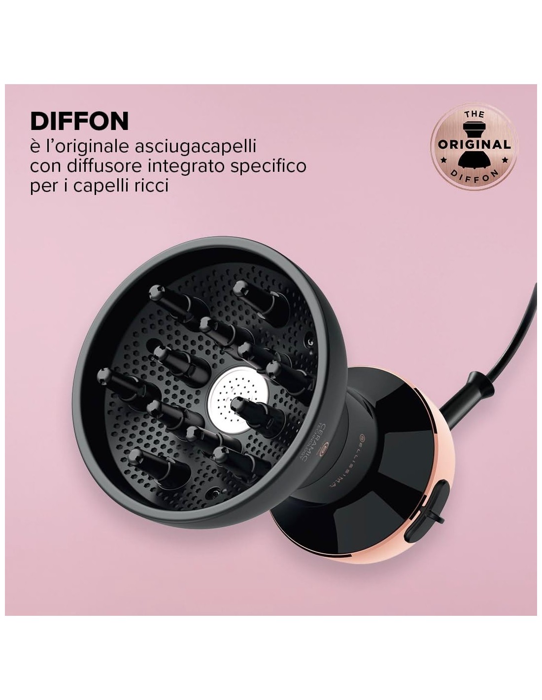 Imetec Curls Booster Asciugacapelli per Ricci con Tecnologia Ceramica – shopincasa.it