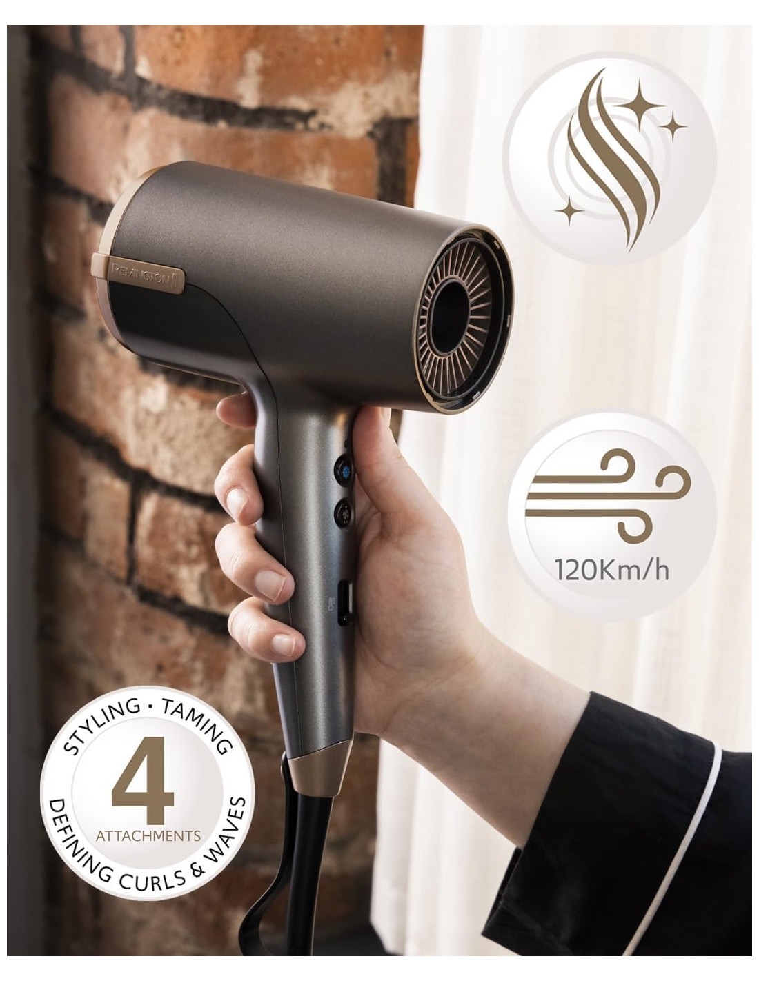 ASCIUGACAPELLI D6077 2000W DRY STYLE su Shop in Casa