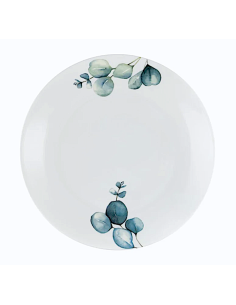 Set 6 Piatti Piani Sempreverde 28 cm – Porcellana Satinata con Decoro | shopincasa.it