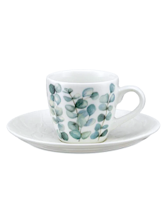 SET 6 TAZZA CAFFE SEMPREVERDE C/P RILIEVO