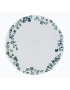 Sempreverde Piatto Rotondo 32 cm – Porcellana Satinata con Rilievo | shopincasa.it