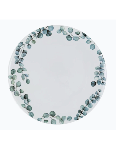 Sempreverde Piatto Rotondo 32 cm – Porcellana Satinata con Rilievo | shopincasa.it