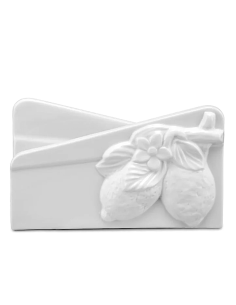 Porcellana Bianca Portatovaglioli Fattoria Limoni 16x10 cm | shopincasa.it