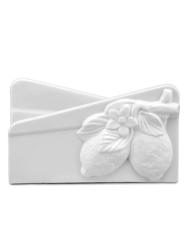 Porcellana Bianca Portatovaglioli Fattoria Limoni 16x10 cm | shopincasa.it
