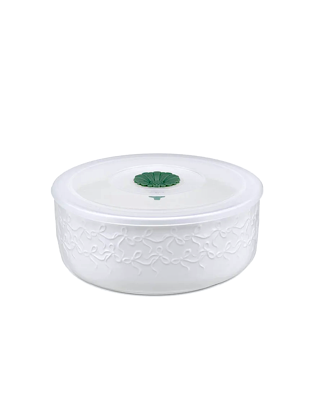Contenitore Ermetico Intavola Fiocchi Ø13 cm – La Porcellana Bianca | shopincasa.it
