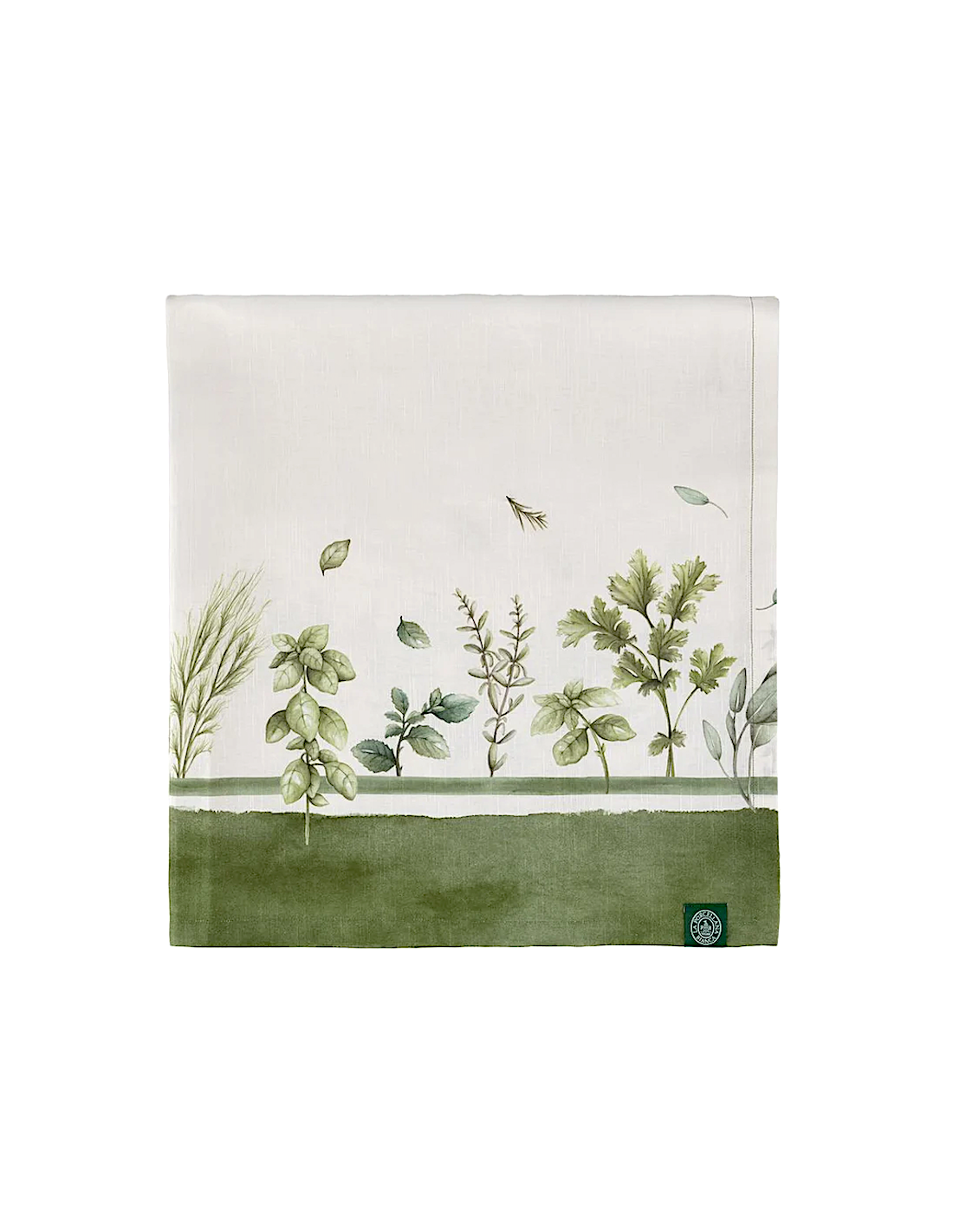Tovaglia Coltivia 12 Posti Beige e Verde con Motivo Floreale | shopincasa.it
