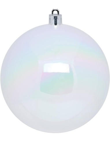 SFERE E PENDAGLI: vendita online Decorazione set 4 palline di Natale bianche Ø10cm in plastica Svea - La magia di Natale a ca...