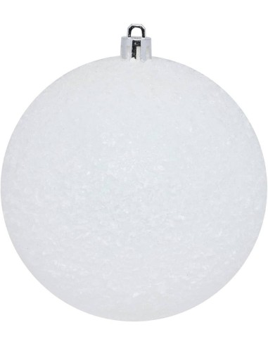 SFERE E PENDAGLI: vendita online Decorazione set 4 palline di Natale bianche Ø10cm in plastica Svea - La magia di Natale a ca...