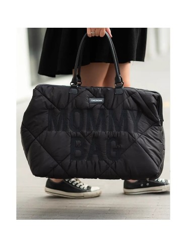 Childhome Mommy Bag Nera Trapuntata – Borsa Fasciatoio con Materassino | shopincasa.it