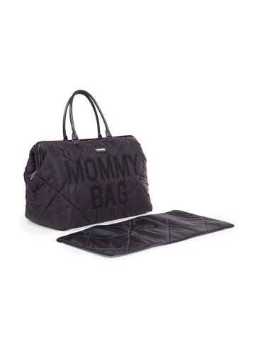Childhome Mommy Bag Nera Trapuntata – Borsa Fasciatoio con Materassino | shopincasa.it