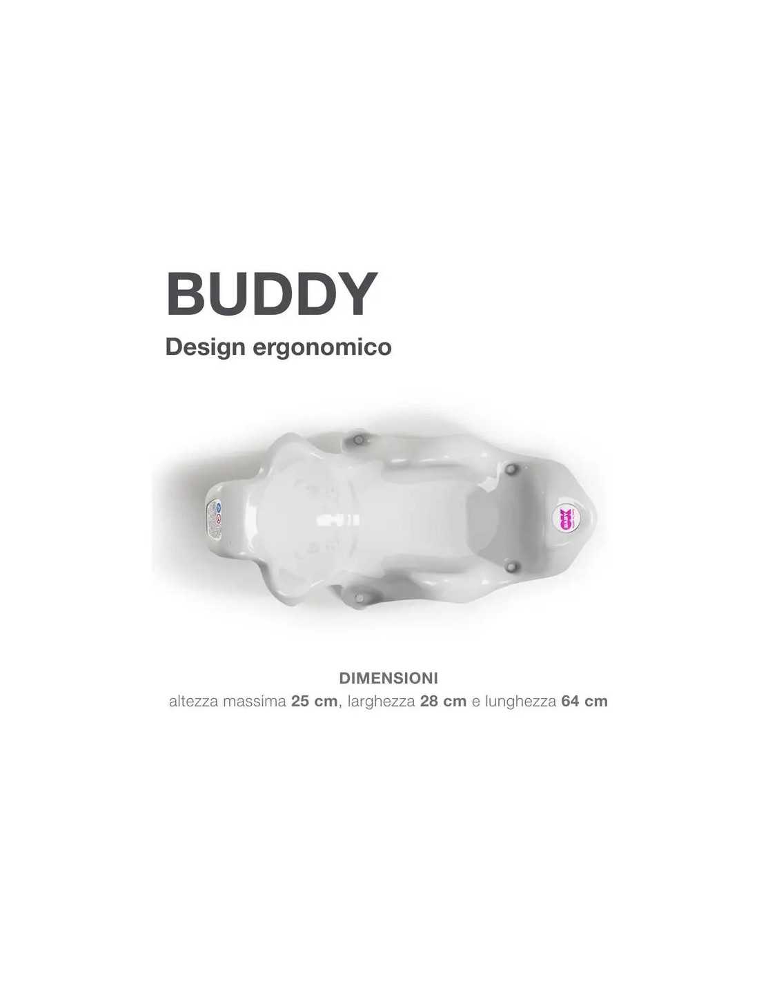 OkBaby Buddy Poltroncina Bagno Anatomica Bianco | shopincasa.it