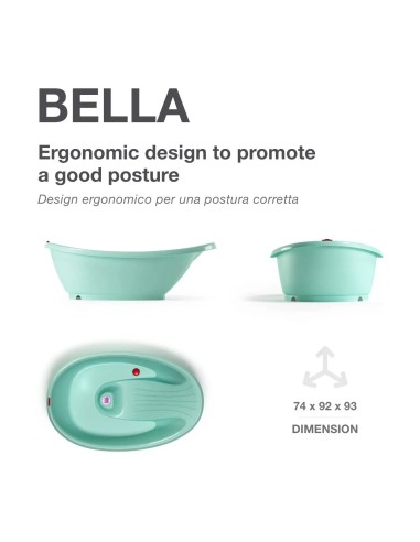OKBaby Bella Vaschetta Bagnetto con Cavalletto Azzurro | shopincasa.it