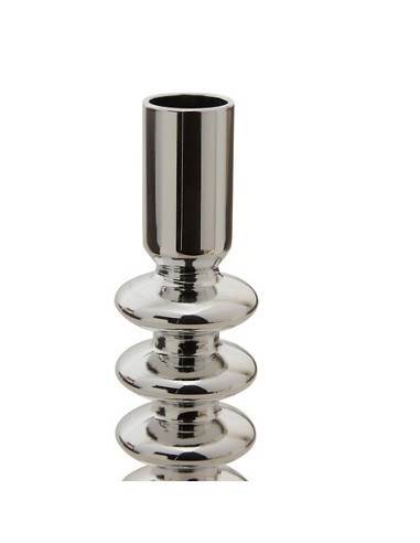 Portacandela Sky in Vetro Argento 21,5 cm | Shopincasa.it