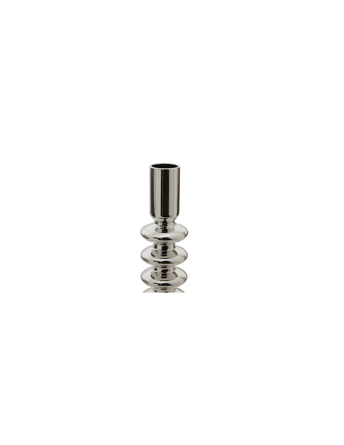 Portacandela Sky in Vetro Argento 21,5 cm | Shopincasa.it