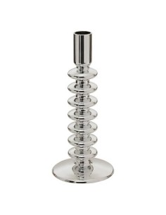 Portacandela Sky in Vetro Argento 21,5 cm | Shopincasa.it
