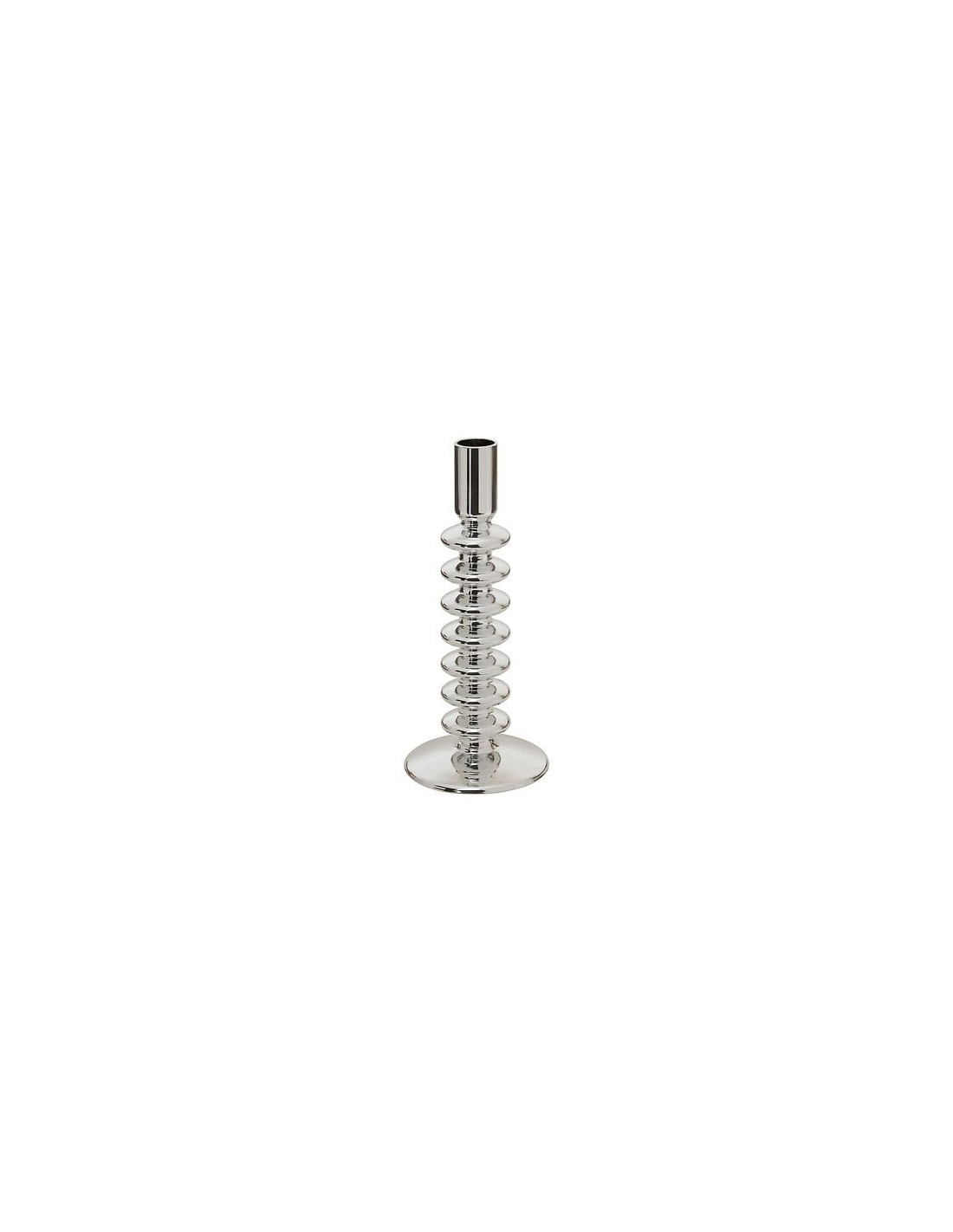 Portacandela Sky in Vetro Argento 21,5 cm | Shopincasa.it