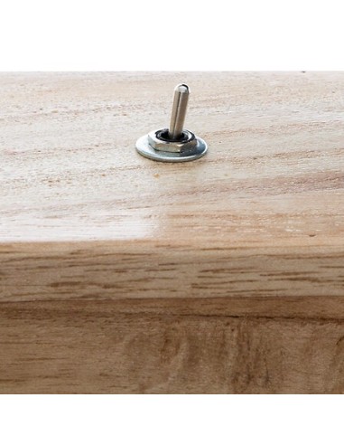 Lampada Tibu con Base in Legno Naturale 8,8 cm | Shopincasa.it