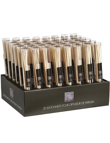 set 20 diffusori a bastoncino 25 cm rattan naturale | shopincasa.it