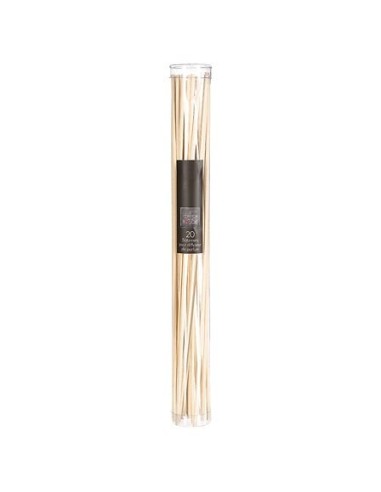 set 20 diffusori a bastoncino 25 cm rattan naturale | shopincasa.it