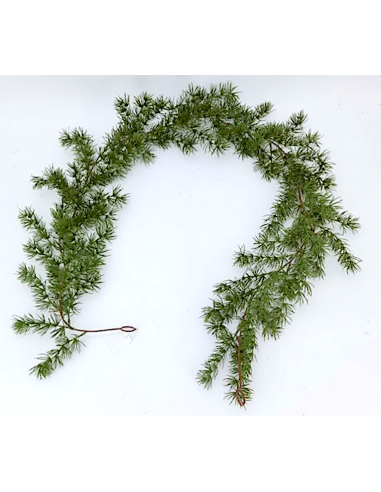 SFERE E PENDAGLI: vendita online Filo verde di Natale 180cm green ivory - La magia di Natale a casa tua in offerta